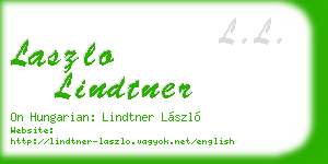 laszlo lindtner business card